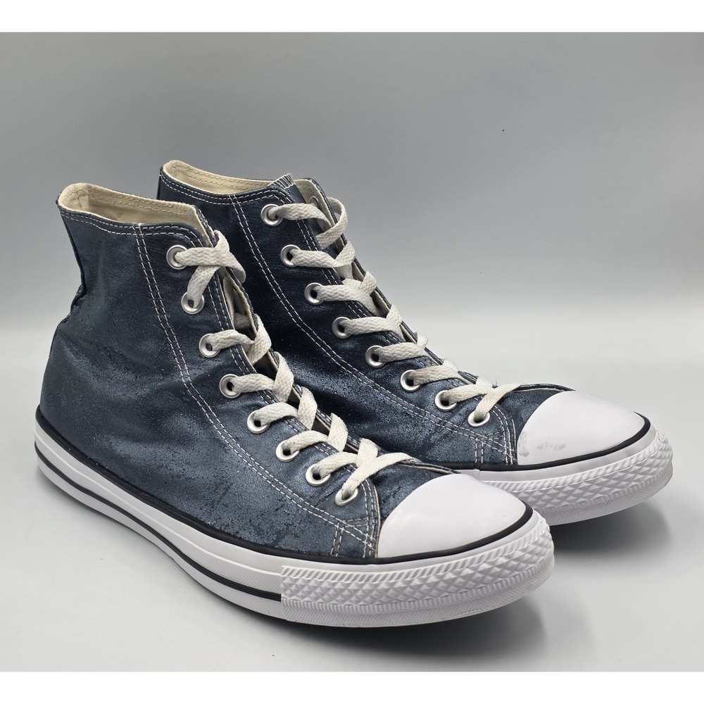 Converse Chuck Taylor All Star Metallic Blue Sneakers Mens 10.5 Womens 12.5